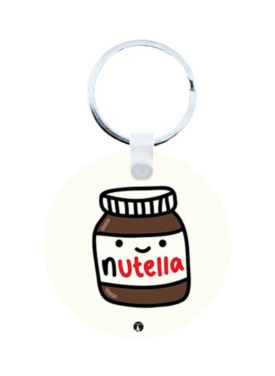 Buy Nutella Printed Wooden Keychain in Saudi Arabia