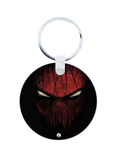 Buy Spiderman Printed Wooden Keychain in Saudi Arabia