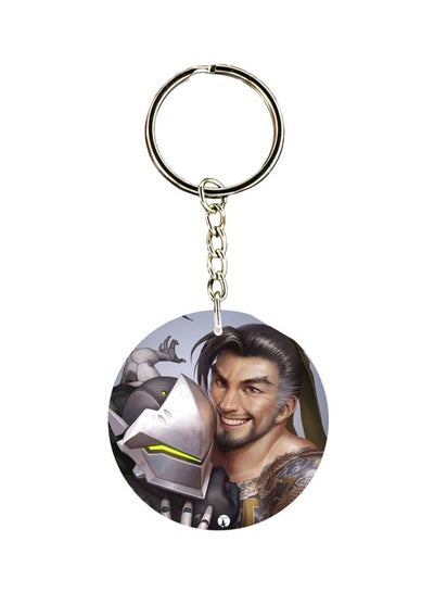 Buy Video Game Overwatch Double Side Printed Keychain in UAE