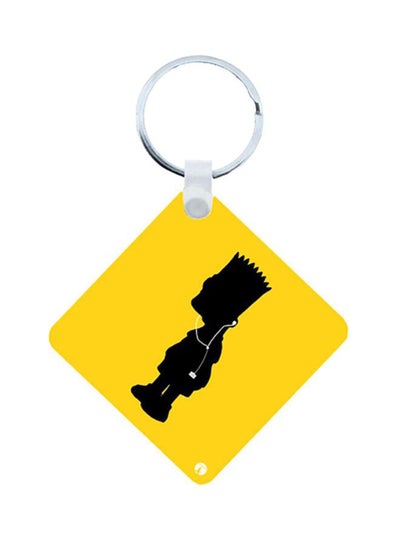 Buy Simpsons Printed Wooden Keychain in Saudi Arabia