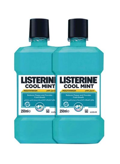 Buy 2-Piece Cool Mint Mouthwash Set 2 x 250ml in UAE