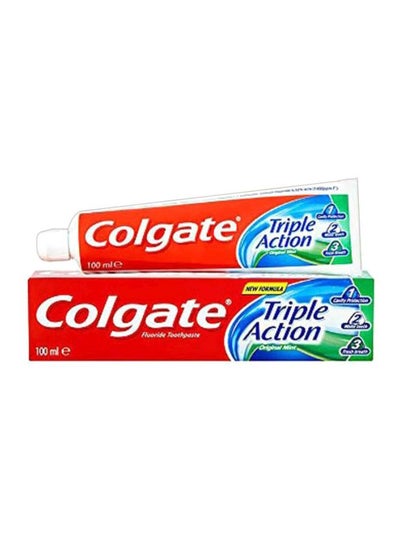 Buy Triple Action Toothpaste - Original Mint 100ml in UAE