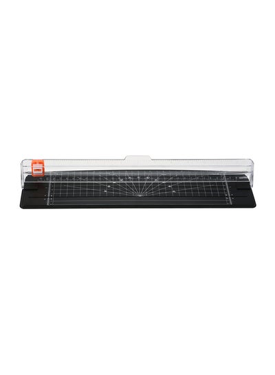Buy Portable Paper Trimmer Black/Clear/Orange in Saudi Arabia