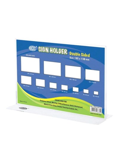 Buy Double Sided Sign Holder White in UAE