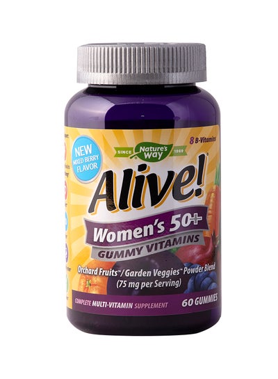 Buy Alive Vitamin For Women 50+ 60 Gummies in UAE