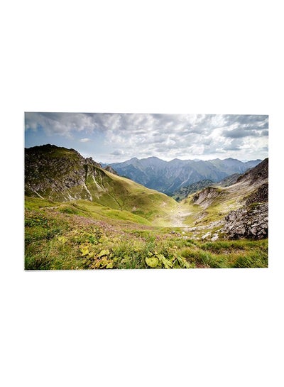 Buy Nature Printed Wall Art Green/Grey/White 52x80cm in Egypt