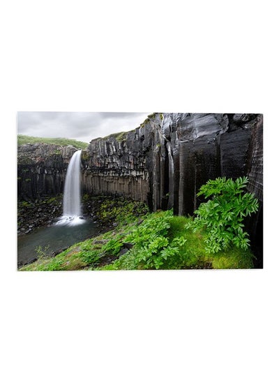 Buy Nature Printed Wall Art Green/Black/White 52x80cm in Egypt