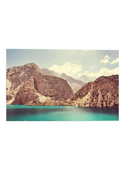 Buy Nature Themed Printed Wall Art Green/Brown/Beige 52x80cm in Egypt