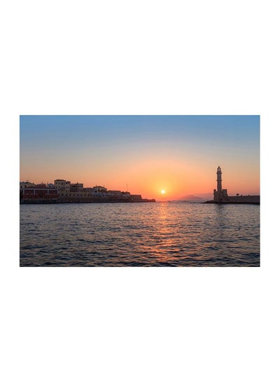 Buy Sunset Themed Wall Art Blue/Yellow/Pink 52x80cm in Egypt