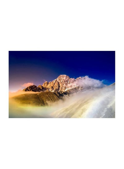 Buy Mountain Printed Wall Art Blue/White/Green 52x80cm in Egypt