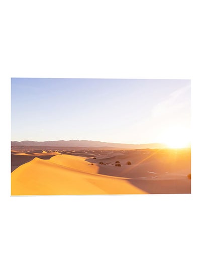 Buy Nature Printed Wall Art Blue/Yellow/White 52x80cm in Egypt