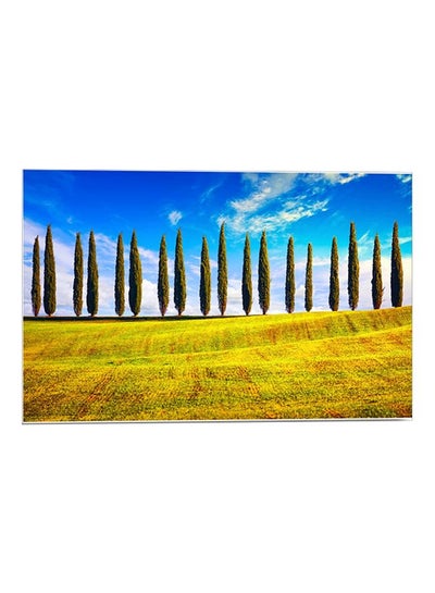 Buy Nature Themed Wall Poster Green/Blue/White 52x80cm in Egypt