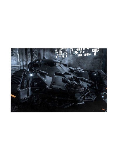 Buy Decorative Batmobile Themed Painting With Frame Black/Grey 45x30cm in Egypt