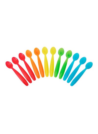 Buy Take And Toss Infant Spoons, Pack Of 12 - Multicolour in Saudi Arabia