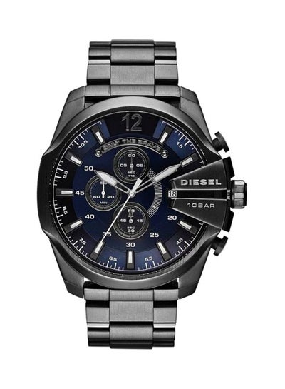 Buy Men's MEGA CHIEF Round Shape Stainless Steel Chronograph Wrist Watch 51 mm - Gunmetal - DZ4329 in Saudi Arabia