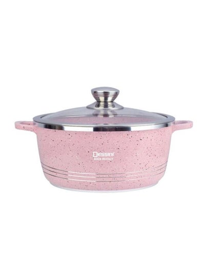 Buy Granite Casserole Pot Pink 28centimeter in UAE