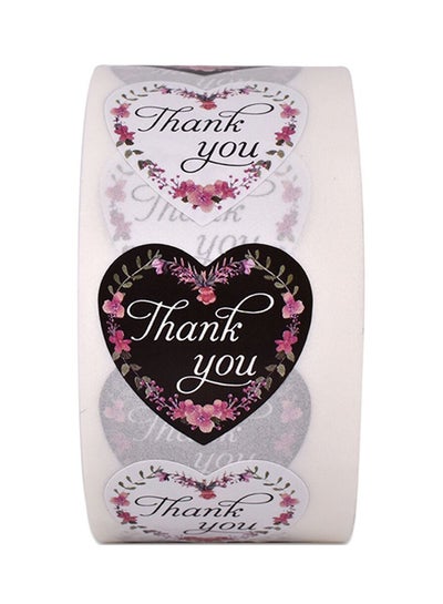 اشتري بكرة ملصقات بعبارة "Thank you" مكونة من 500 قطعة متعدد الألوان في السعودية