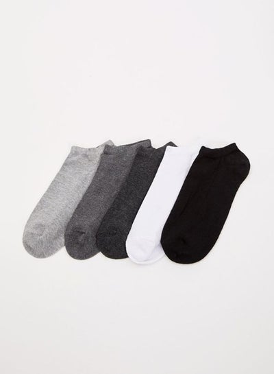 Buy Pair Of 5 Short Socks Multicolour in UAE