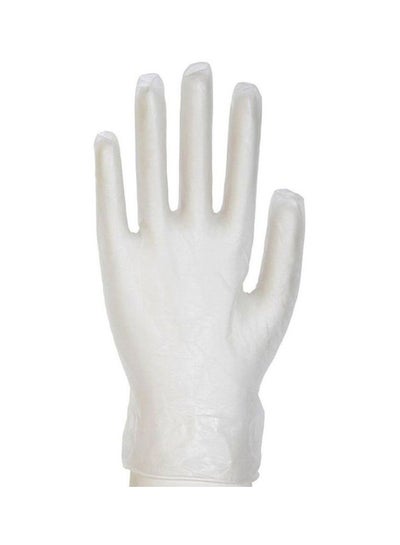 Buy 100-Piece Medium Natural Gloves Set Clear Medium Clear Medium in UAE