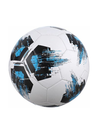 Buy Classic Football Size 5 White Black Blue 21.8cm in UAE