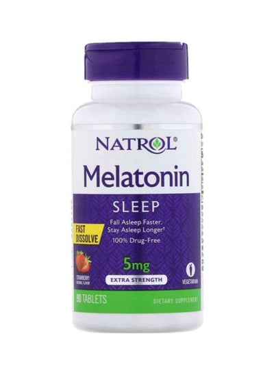 Buy Melatonin Extra Strength Dietary Supplement - 90 Tablets in UAE