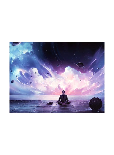 Buy Meditation Vinyl Self Adhesive Wall Sticker Multicolour 100x75cm in Egypt