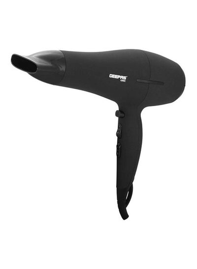 اشتري Geepas GHD86019 2200W Powerful Hair Dryer - 2-Speed & 3 Temperature Settings - Salon Quality with Cool Shot Function for Frizz Free Shine - Portable Hair Dryer Black في الامارات