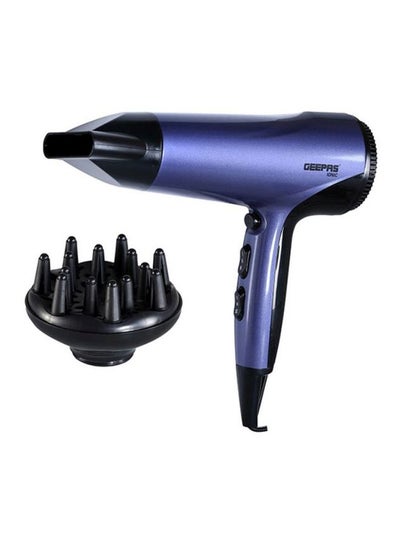 Buy Compact Travel Hair Dryer, Cool Shot Function 3 Heat And 2 Speed Settings Removable Filter Hang Up Hook, Powerful DC Motor, Quicker Drying, Portable Ionic Fast Drying Blower Purple/Black in Saudi Arabia