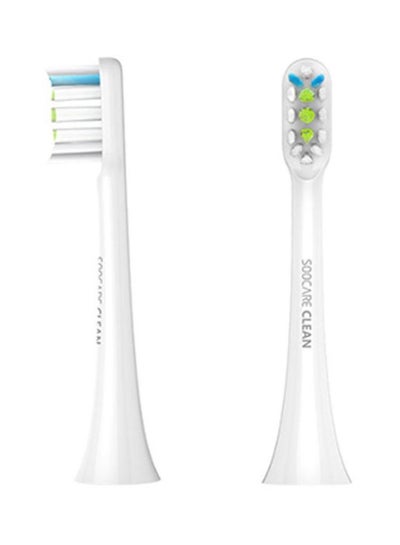 Buy 2-Piece Universal Electric Oral Cleaning Toothbrush Set White in UAE