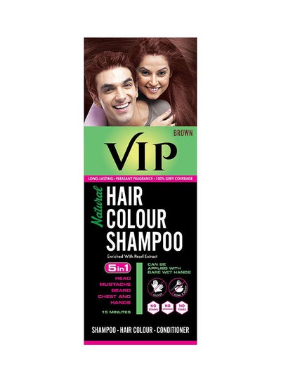 Buy Natural Hair Colour Shampoo Brown 180ml in UAE