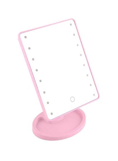 Buy Makeup LED Light Mirror Pink/Silver 4cm in Egypt