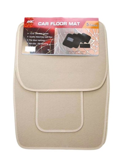 Buy 5-Piece Non-Slip Car Mat Set in Saudi Arabia