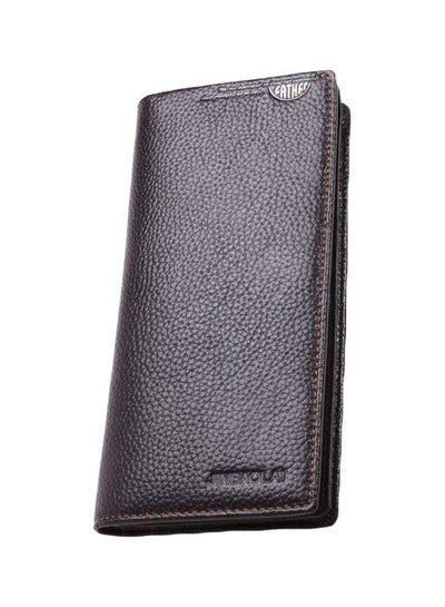 Buy Bi-Fold Leather Wallet Black in Saudi Arabia