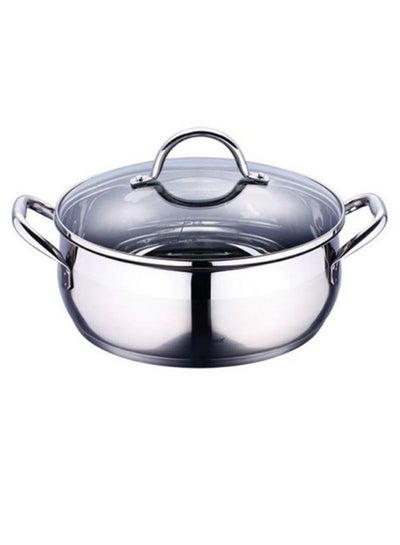 Buy Casserole Dish With Lid Silver 26cm in UAE