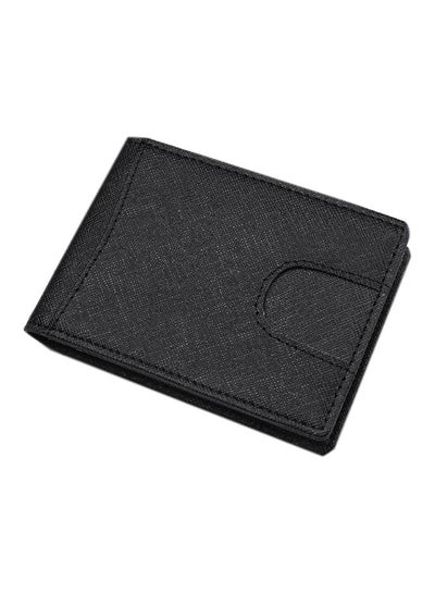 Buy Bi-Fold Pick-Up Case Clip Men Wallet Black in Saudi Arabia