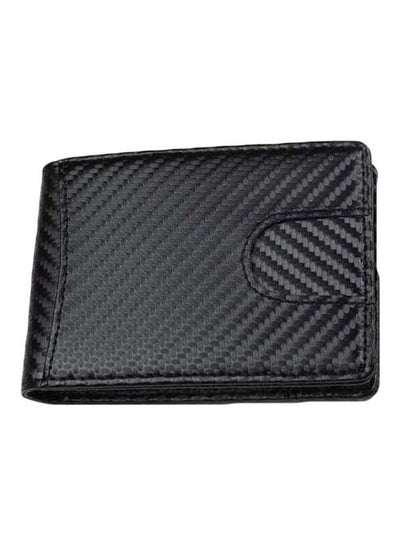 Buy Leather Pick-Up Case Men Wallet Black in Saudi Arabia