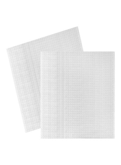 Buy 2-Piece Heated Bed Foam Foil Insulation Mat Sticker Set White in Saudi Arabia