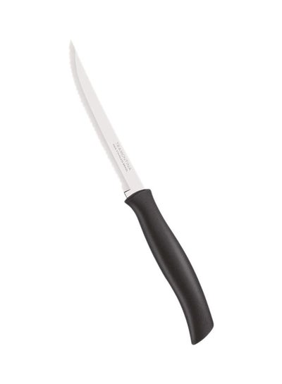 Buy Stainless Steel Kitchen Knife Black/Silver 5inch in Saudi Arabia