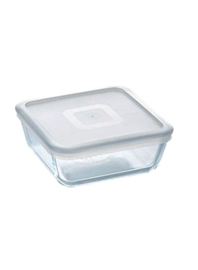 Buy Cook And Freeze Square Food Box Clear/White 15cm in Egypt