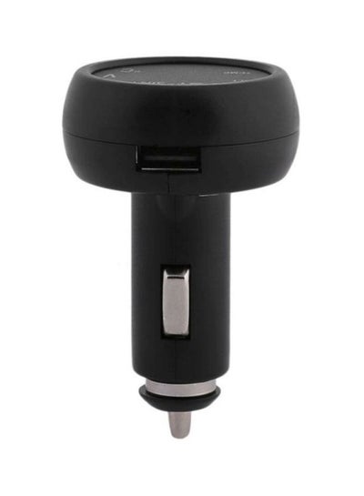 Buy 3-In-1 Multifunctional Car USB Charger Black in UAE