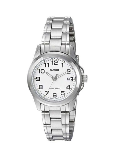 Buy Women's Enticer Water Resistant Analog Watch LTP-1215A-7B2 - 32 mm - Silver in UAE