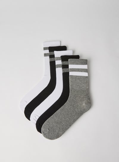 Buy Striped Socks Multicolour in UAE