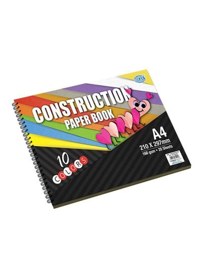 Buy A4 Construction Paper Book Multicolour in UAE