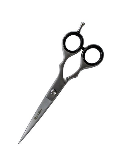 Buy Professional Barber Scissors Black 15cm in UAE