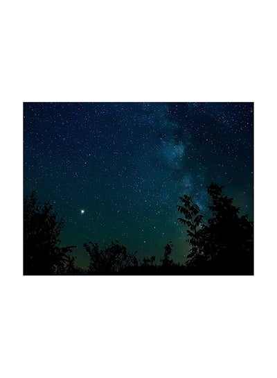 Buy Starry Sky Printed Self Adhesive Wall Sticker Blue/Black/Green 160 x 120cm in Egypt