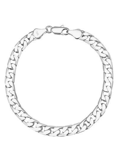 Buy Italian Imported Fine Silver Plated Link Chain SJ-305902 in UAE