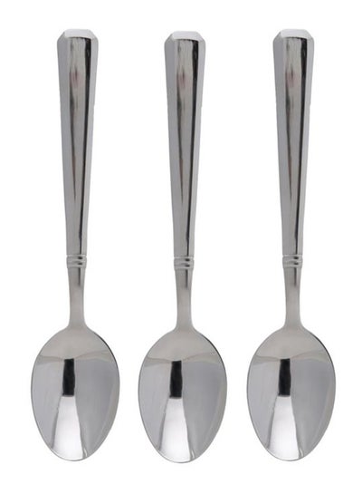 Buy 3-Piece Table Spoon Set 18/10 Stainless Steel Silver in UAE