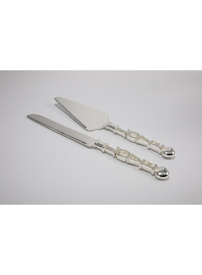 Buy Cake Shovel With Knife Silver 16x30cm in Saudi Arabia