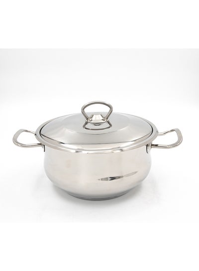 Buy Saucepan With Lid Silver 20cm in Saudi Arabia