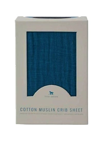 Buy Cotton Muslin Crib Sheet - Lake in UAE